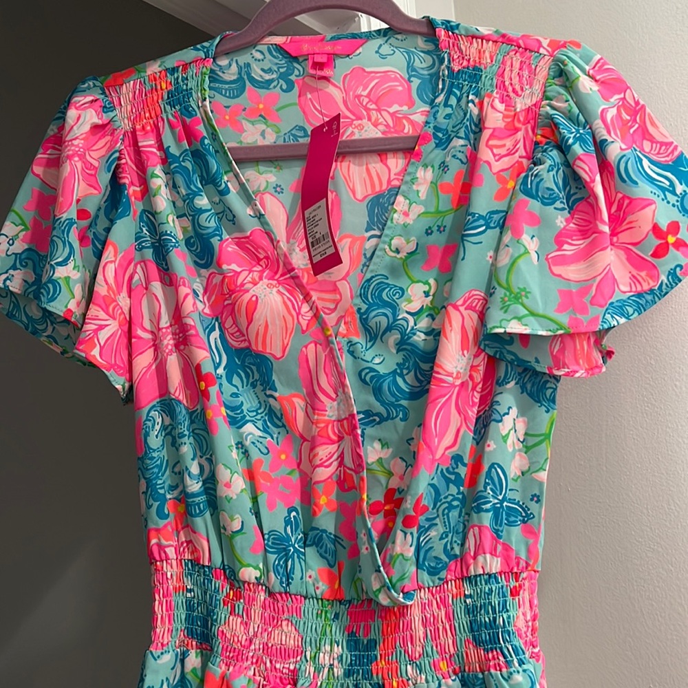 NWT Lilly Pulitzer Maryanne Flutter Sleeve Dress